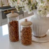 Inspire Me! Home Decor Glass Jars With Wooden Lids (2 Sizes) KITCHEN