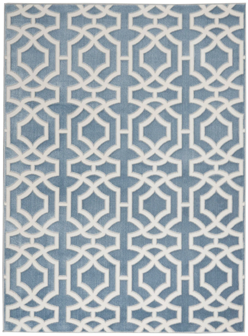 Nourison Joli Area Rug - Blue/White (3 Sizes) PILLOWS, RUGS, & THROWS 4 Nourison Joli Area Rug - Blue/White (3 Sizes) PILLOWS, RUGS, & THROWS